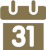 Calendar 31st icon