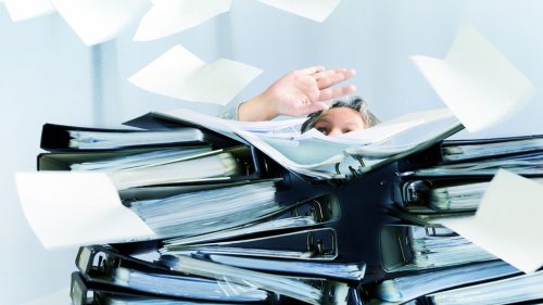 pile of folders in businesses